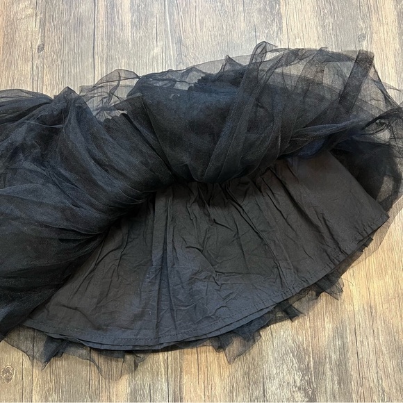 Girls Tulle Tutu Black Elastic Waist Mini Skirt Size - Picture 5 of 9